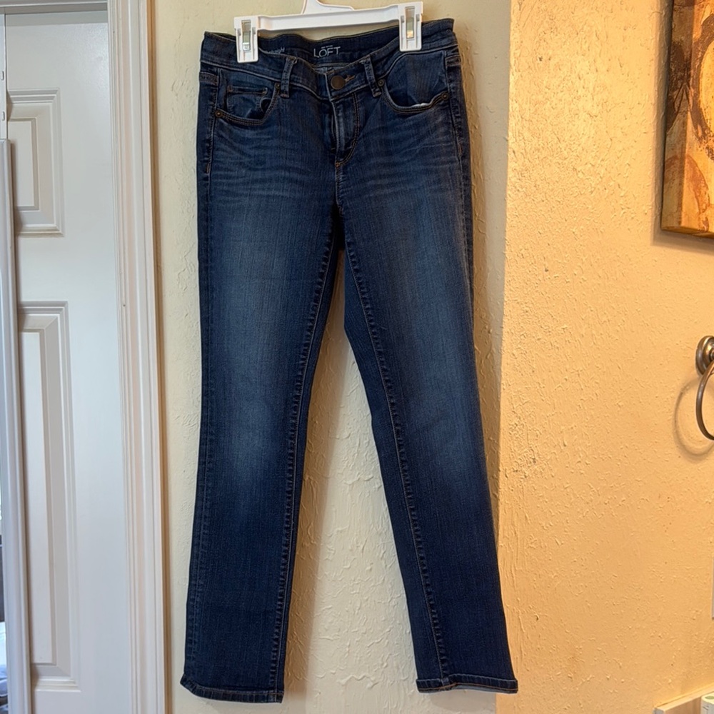 LOFT modern straight leg jeans size 27/4P